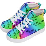 Rainbow Skull Collection Kids  Hi-Top Skate Sneakers