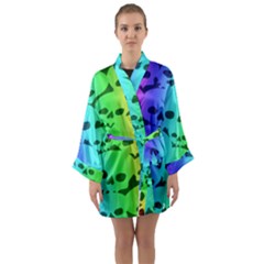 Long Sleeve Satin Kimono 