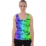 Rainbow Skull Collection Velvet Tank Top