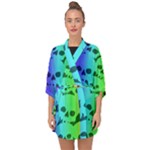 Rainbow Skull Collection Half Sleeve Chiffon Kimono