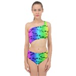 Rainbow Skull Collection Spliced Up Two Piece Swimsuit