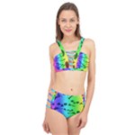 Rainbow Skull Collection Cage Up Bikini Set