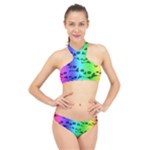 Rainbow Skull Collection High Neck Bikini Set