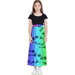 Rainbow Skull Collection Kids  Flared Maxi Skirt