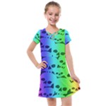 Rainbow Skull Collection Kids  Cross Web Dress