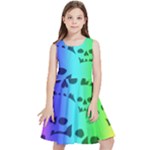 Rainbow Skull Collection Kids  Skater Dress