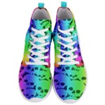 Rainbow Skull Collection Men s Lightweight High Top Sneakers