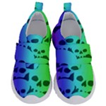 Rainbow Skull Collection Kids  Velcro No Lace Shoes