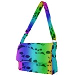 Rainbow Skull Collection Full Print Messenger Bag (S)