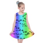 Rainbow Skull Collection Kids  Summer Dress