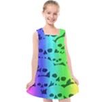 Rainbow Skull Collection Kids  Cross Back Dress