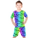 Rainbow Skull Collection Kids  Tee and Shorts Set