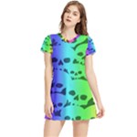 Rainbow Skull Collection Women s Sports Skirt