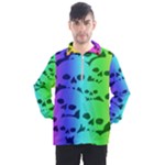 Rainbow Skull Collection Men s Half Zip Pullover