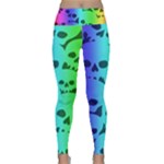 Rainbow Skull Collection Lightweight Velour Classic Yoga Leggings