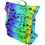 Rainbow Skull Collection Buckle Up Backpack