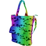 Rainbow Skull Collection Shoulder Tote Bag