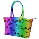 Rainbow Skull Collection Canvas Shoulder Bag