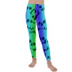 Rainbow Skull Collection Kids  Lightweight Velour Leggings