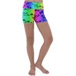 Rainbow Skull Collection Kids  Lightweight Velour Yoga Shorts