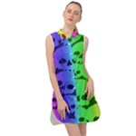 Rainbow Skull Collection Sleeveless Shirt Dress