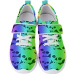 Rainbow Skull Collection Men s Velcro Strap Shoes