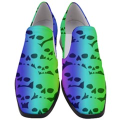 Women Slip On Heel Loafers 