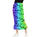 Rainbow Skull Collection Maxi Fishtail Chiffon Skirt