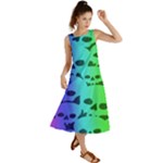 Rainbow Skull Collection Summer Maxi Dress