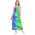 Rainbow Skull Collection Boho Sleeveless Summer Dress