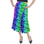 Rainbow Skull Collection Midi Mermaid Skirt