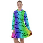 Rainbow Skull Collection All Frills Chiffon Dress