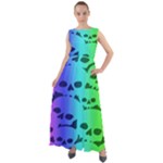 Rainbow Skull Collection Chiffon Mesh Boho Maxi Dress