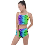 Rainbow Skull Collection Summer Cropped Co-Ord Set