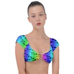 Rainbow Skull Collection Cap Sleeve Ring Bikini Top