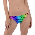 Rainbow Skull Collection Ring Detail Bikini Bottom