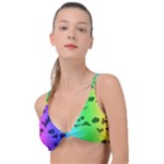 Rainbow Skull Collection Knot Up Bikini Top