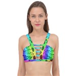 Rainbow Skull Collection Cage Up Bikini Top