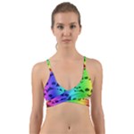 Rainbow Skull Collection Wrap Around Bikini Top