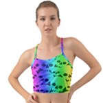 Rainbow Skull Collection Mini Tank Bikini Top