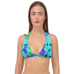 Double Strap Halter Bikini Top 