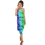 Rainbow Skull Collection Waist Tie Cover Up Chiffon Dress