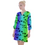 Rainbow Skull Collection Open Neck Shift Dress