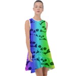 Rainbow Skull Collection Frill Swing Dress