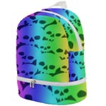 Rainbow Skull Collection Zip Bottom Backpack