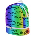 Rainbow Skull Collection Zip Bottom Backpack