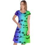 Rainbow Skull Collection Classic Short Sleeve Dress