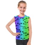 Rainbow Skull Collection Kids  Mesh Tank Top