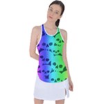 Rainbow Skull Collection Racer Back Mesh Tank Top