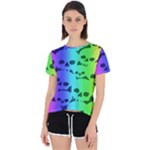 Rainbow Skull Collection Open Back Sport Tee